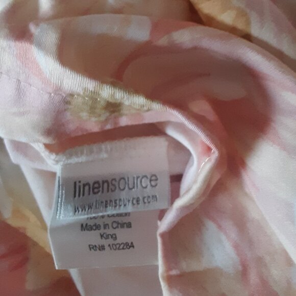 Gorgeous Linen Source Daisy King 100% Cotton Duvet Cover $365. NO SHAMS - Picture 15 of 16